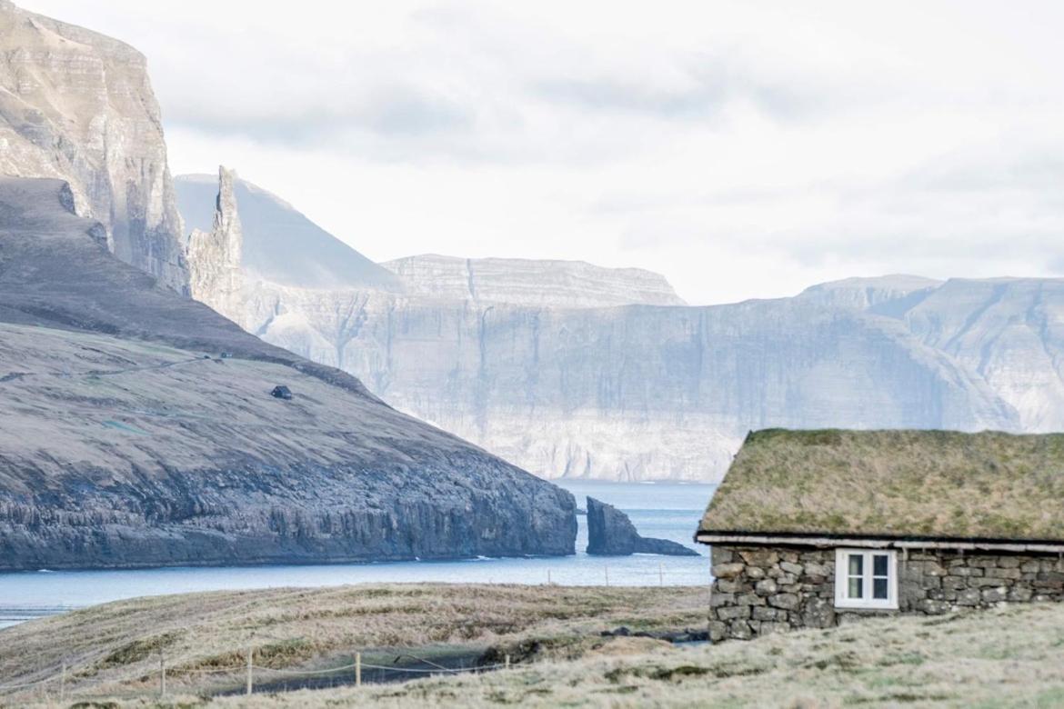 The Old House Close To The Ferry To Mykines Sørvágur Dış mekan fotoğraf